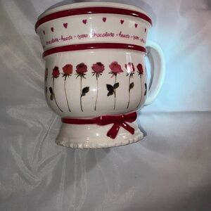 Bath and Body Works Hearts Chocolate Roses Mug